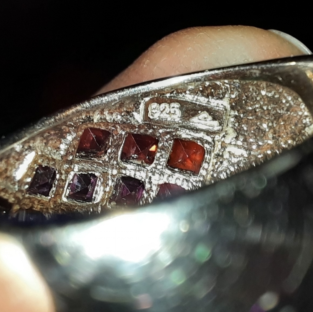 Rainbow Cocktail Statement Ring - image 3